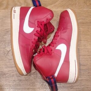Nike Red Athletic High-Top Shoes